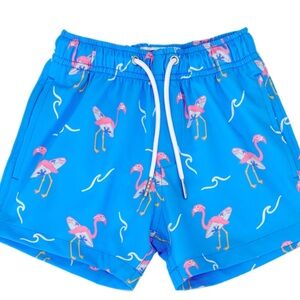 BERMIES SURFING FLAMINGO SWIM TRUNKS - SIZE 14